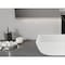 Anzzi Solstice Square Glass Vessel Bathroom Sink with White Finish LS-AZ912 - alternate 2